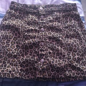 cheetah print skirt